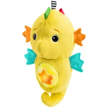 Baby Einstein Sea Dreams Seepferdchen Einschlafhilfe Kuscheltier & Weißes Rauschen Gerät für Baby – mit Cry-Reply Technologie, Lichtbauch, Ozeanklängen & Klassik, ideal für Neugeborene, Gelb