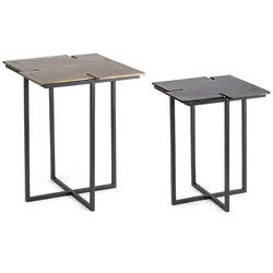 Beistelltisch Aziza 2er-Set aus Metall