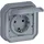 Legrand Plexo New FRUP Schutzkontakt-Steckdose, Schraubklemmen (SK), IP 44, grau