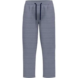 Götzburg Pyjamahose »Upper West« elastischer Bund, Baumwollmix, schnelltrocknend, Seitentaschen, locker Gr. 50M, N-Gr, blau-mittel-melange, , 31409846-50 N-Gr