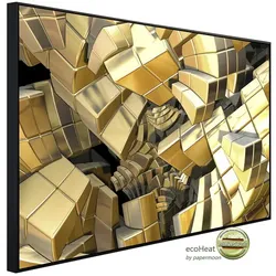 papermoon Infrarotheizung »EcoHeat - Fraktale goldene Treppe«, Matt-Effekt - bunt