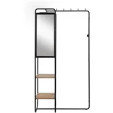 Finori Garderobenschrank Finori 100 x 185 x 37 cm Schwarz
