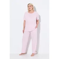 Ulla Popken Pyjama in baby rosa | 54-56