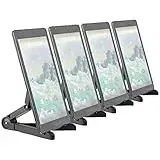 PEARL Faltbarer Tabletständer: 4er-Set Faltbare Tablet-Ständer für Tablet, Tablet-PC, E-Book-Reader (Tablet Aufsteller, Tabletstaender, Universal Smartphone)