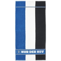 Hamburger SV Handtücher HSV Handtuch Blockstreifen GOTS blau