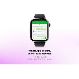 SaveFamily SaveWatch Plus 2 GPS+Cellular 49,8 mm Silber Silikonarmband Black is Black