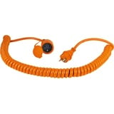 as - Schwabe AS Schwabe 70413 Strom Verlängerungskabel 16A Orange 5m H07BQ-F 3G 1,5mm2 Spiralkabel