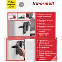 fixomoll Fix-o-moll Klettband selbstklebend Weiß 150 cm x 20 mm