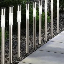 ETC Shop 9er Set LED Solar Steckleuchten