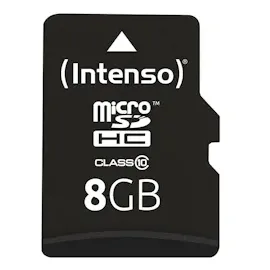 Intenso microSD Class 10 8 GB + microSD-Adapter