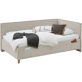 Meise Möbel meise.möbel Polsterbett Fun 140 x 200 cm Stoff Beige