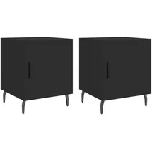 vidaXL Nachtschrank 40 x 40 x 50 cm Schwarz