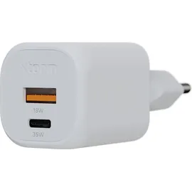 Xtorm GaN2 Ultra Wand-Ladegerät 35W / PD / 1x USB-C / 1x USB-A weiß