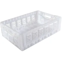Klappboxen 600 x 400 x 180 mm transparent durchbrochen Handgriffe