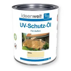 Holzpflegeöl Universal 2,5 Liter – UV-beständiges Holzöl – transparenter Anstrich – Holzschutzmittel für den Außenbereich