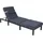 MCW MCW-A51 Premium Sonnenliege 198 x 60 x 71 cm anthrazit/grau inkl. Kissen