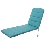 Bjird Liegenauflage Auflage für Gartenliege Amelia 185x60x6 cm, Auflagen für Deckchair/Polsterauflage für Sonnenliege, Wasserabweisend blau