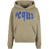 pequs Cropped Mythic Logo Hoodie Grau S