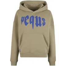pequs Cropped Mythic Logo Hoodie Grau S