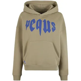 pequs Cropped Mythic Logo Hoodie Grau S