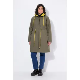 Ulla Popken Mantel in moosgrün | Gr.: 50-52