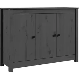vidaXL Sideboard, Grau 100x35x74 cm) Massivholz Kiefer vidaXL,