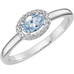 Giorgio Martello Milano Ring Ziersteine, Zirkonia weiß, Silber 925 Ringe   Violett 