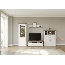 Set One by Musterring Wohnwand »York« 4 Stk. tlg., weiß