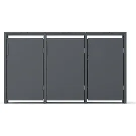 plats® Mülltonnenbox 198,5 x 80 x 116 cm grau