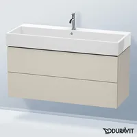 Duravit L-Cube Waschtischunterschrank, 2 Auszüge, LC627909191,