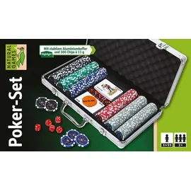 NATURAL GAMES Poker-Set im Aluminiumkoffer,