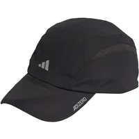 adidas Running x Adizero Heat.RDY Lightweight Cap Verschluss, Black/White, One Size Hats Large 60 cm