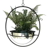 DanDiBo Ambiente Blumenampel 34 x 34 x 77,5 cm Silber