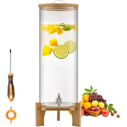 VEVOR Getränkespender 1x13L Saftspender mit Zapfhahn für Partys Bars Glas