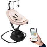 Babymoov Swoon Evolution Connect Mocca - mit Smartphone App - Musikstreaming, Aufnahme und Abspielen von personalisierten Melodien - 360° rotierbarer Sitz