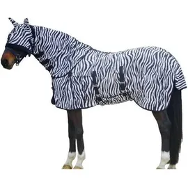 Waldhausen Fliegendecke Zebra 145 cm Schwarz/Weiß
