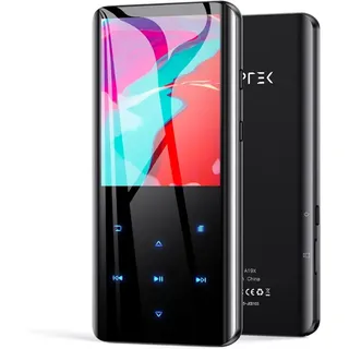 agptek 32GB MP3 Player Bluetooth 5.0 TFT Farbbildschirm Touch-Tasten Schwarz