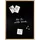 Zeller Kreidetafel 80,0 x 60,0 cm Schwarz