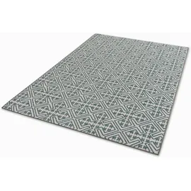 Schöner Wohnen SCHÖNER WOHNEN-Kollektion Outdoorteppich Parkland 70 x 140 cm Polypropylen Blau Türkis