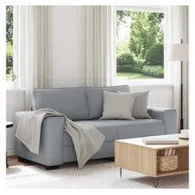 vidaXL 2-Sitzer-Sofa Hellgrau 180x77x82 cm Stoff