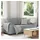 vidaXL 2-Sitzer-Sofa Hellgrau 180x77x82 cm Stoff