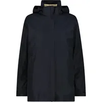 CMP Long JACKET Zip Hood Detachab Damen Doppeljacke, schwarz