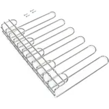 EMUCA - Gläserhalter mit 5 Zeilen für Möbel, Gläserschiene für Regale oder Bars, 320 mm, Stahl, verchromt