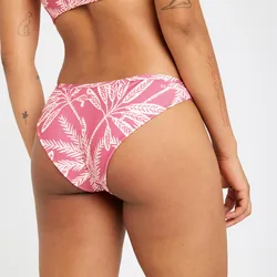 Bikini-Hose Tanga Damen texturiert Lulu Palmer rosa rosa DE 44 / FR 46