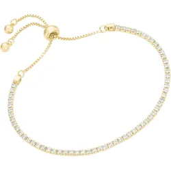 Armband SMART JEWEL "Tennisarmband, Silber 925", gold, Armbänder, Damen, Onesize, Silber 925 (Sterlingsilber)
