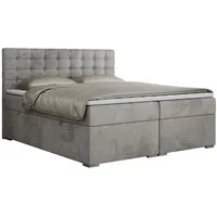 MKS Meble MKS Boxbett, Hellgrau, 2-Sitzer, H4, Rechteckig, 180x200
