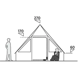 Easy Camp Orsa Cabin Firstzelt Braun