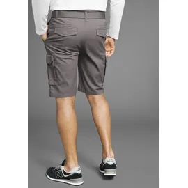H.I.S. Bermudas H.I.S, Herren, Gr. 42, N-Gr, grau (dunkel grau), Web, Obermaterial: 98% Baumwolle, 2% Elasthan, unifarben, normal knieumspielend, Hosen Bermudas, Topseller
