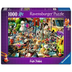 Ravensburger Puzzle - Erwachsenenpuzzle 1000 Teile - Dean MacAdam: Vierbeiner auf Tour