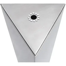 vidaXL Gartenbrunnen Silbern 37,7x32,6x110 cm Edelstahl